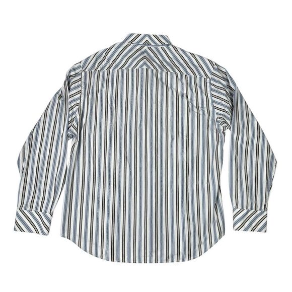 Robert Graham Long Sleeve Button Up Shirt Blue Striped Floral Mens 2XL - Picture 6 of 9